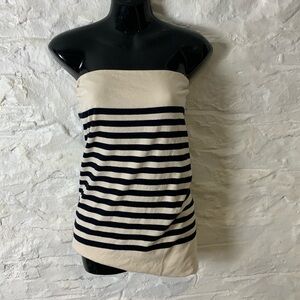Joseph silk cashmere  2010s striped cashmere boob tube top